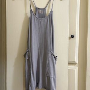 FP Movement Hot Shot Romper in Light Grey